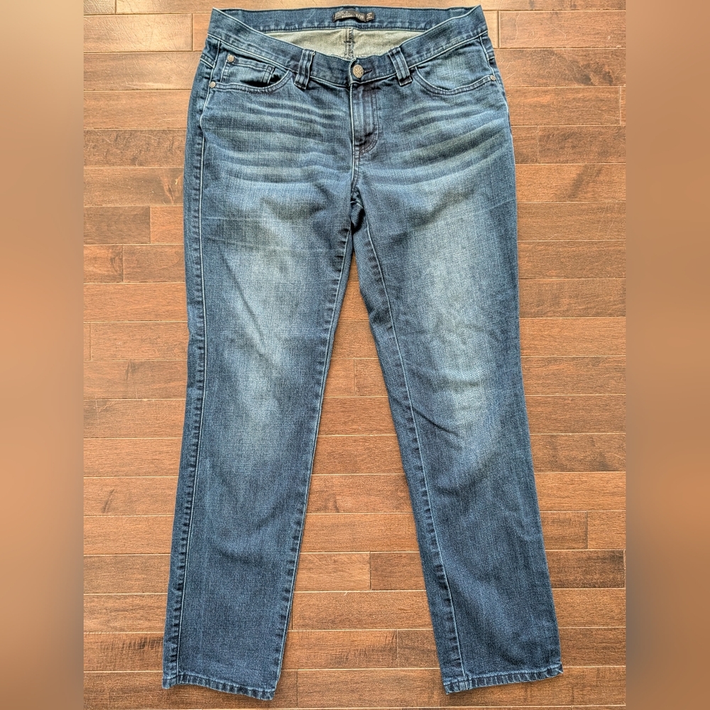 prAna Boyfriend Jeans | Women’s Size 8 | Dark Wash | Soft Stretch Denim